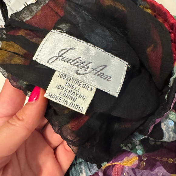 Floral Multicolor Jacket and Skirt Set - Picture 4 of 4